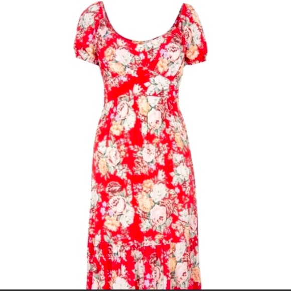 Auguste the label reverie red floral dress - Picture 5 of 7